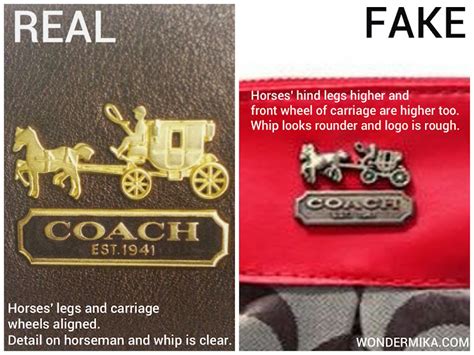 fake vs real coach watch|genuine coach purse.